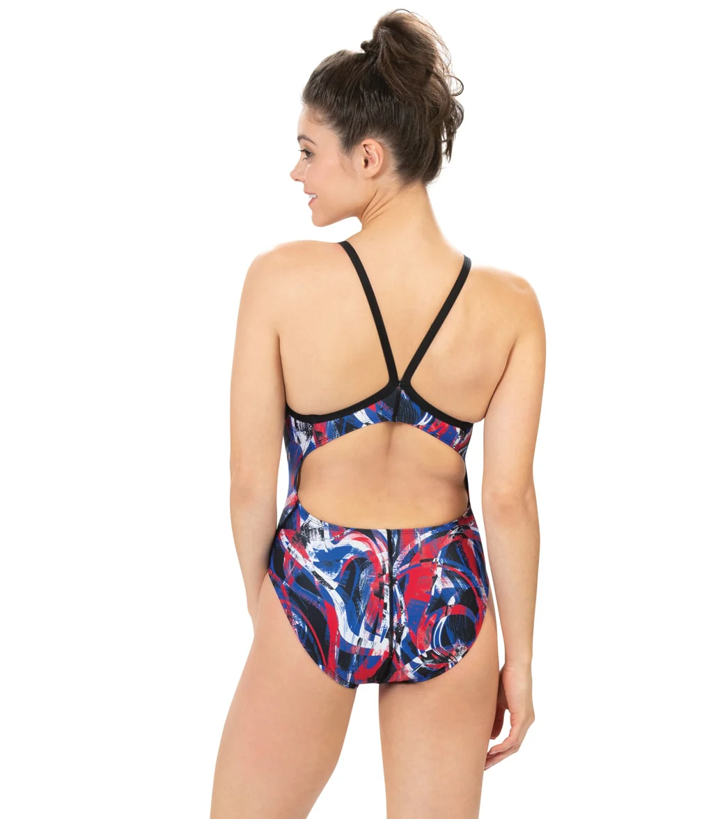Dolfin Women's XtraSleek Eco Supernova V-2 Back One Piece Swimsuit - Image 8