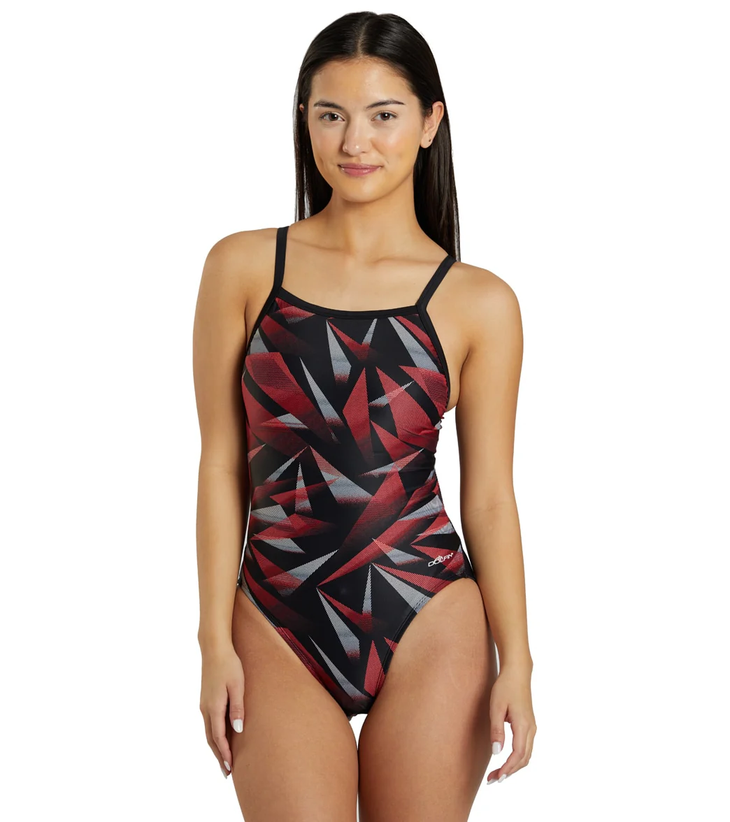 Dolfin Women's XtraSleek Galactic Print V-2 Back One Piece Swimsuit - Image 21
