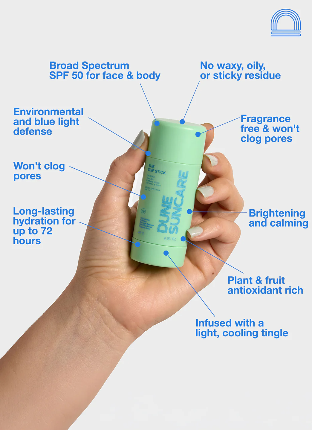DUNE SUNCARE The Slip Stick Cooling SPF 50 Suncare Stick 2.6 oz - Image 9