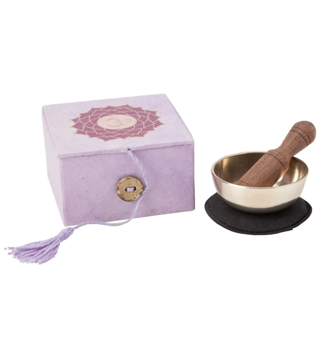 dZi Crown Chakra Mini Meditation Bowl Box