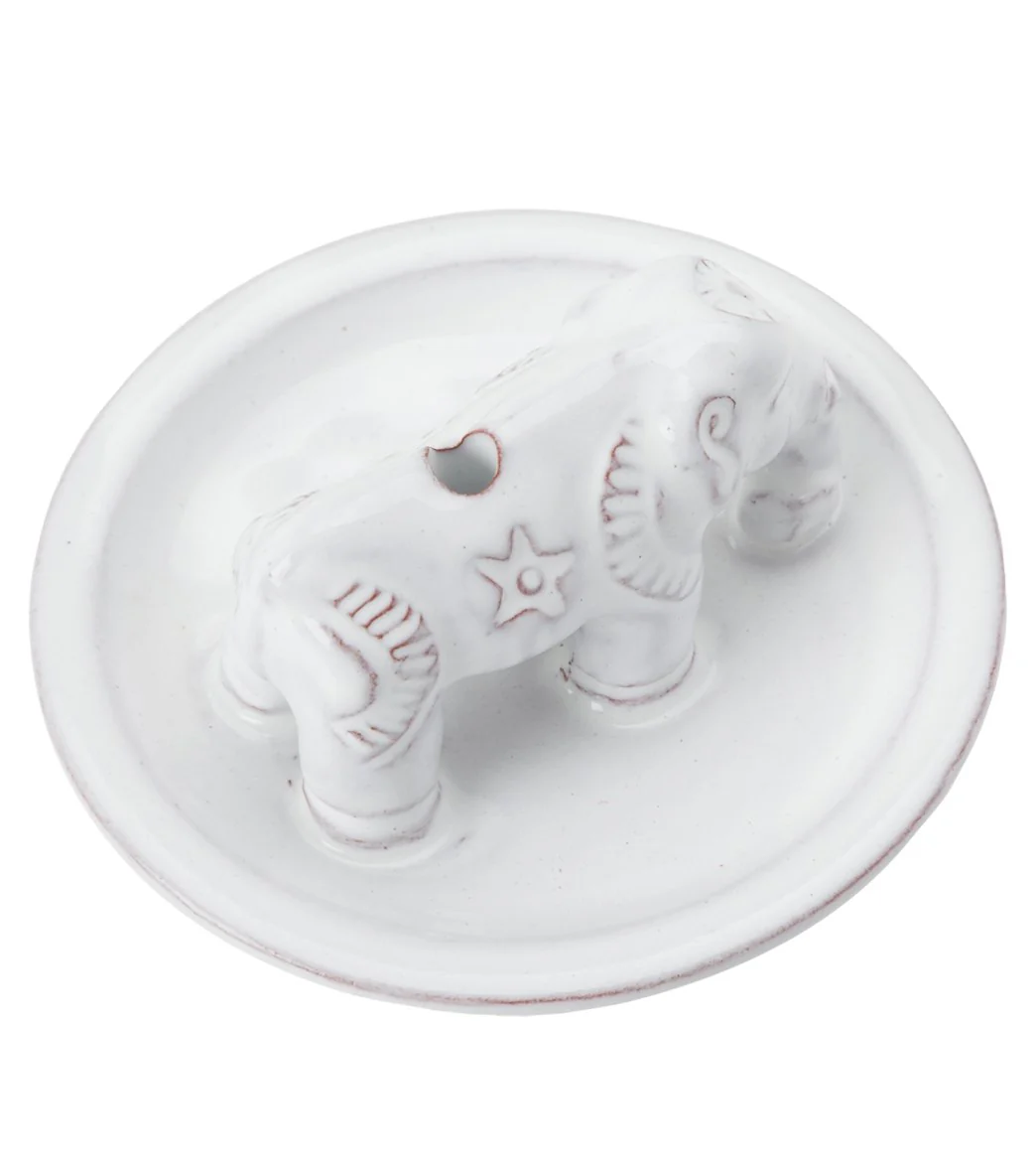 dZi Elephant Handglazed Incense Burner - Image 2