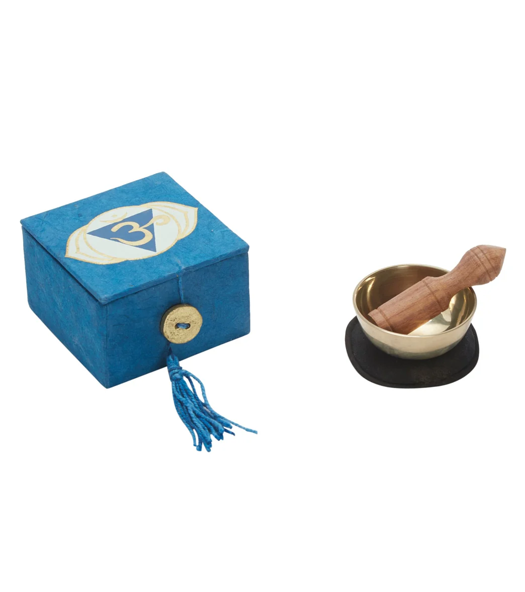 dZi Mini Meditation Bowl Box: 2" 3Rd Eye Chakra - Image 7