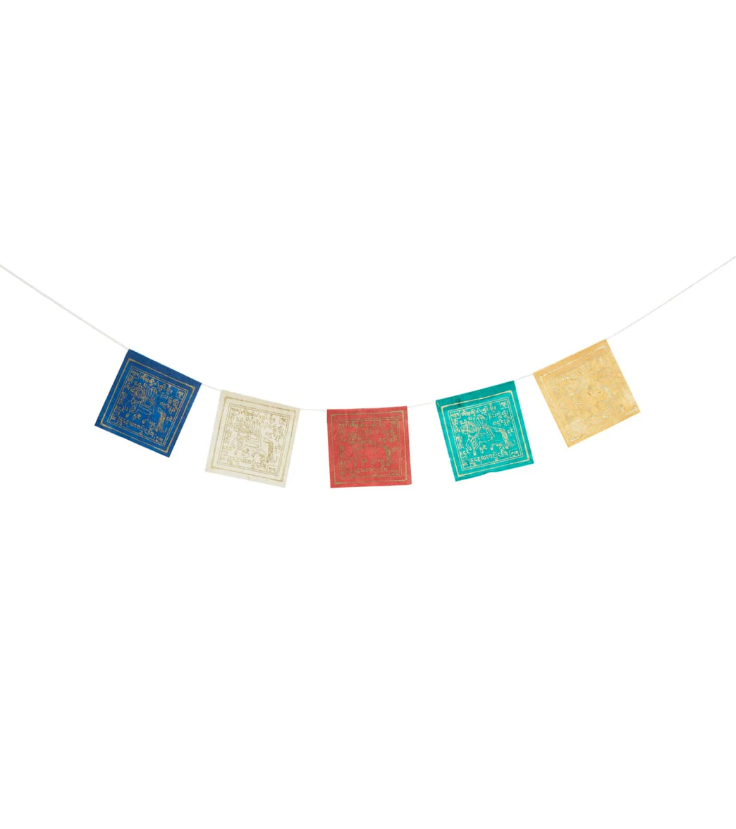 dZi Paper Prayer Flag: Short Windhorse, Pack Of 10 - Image 4