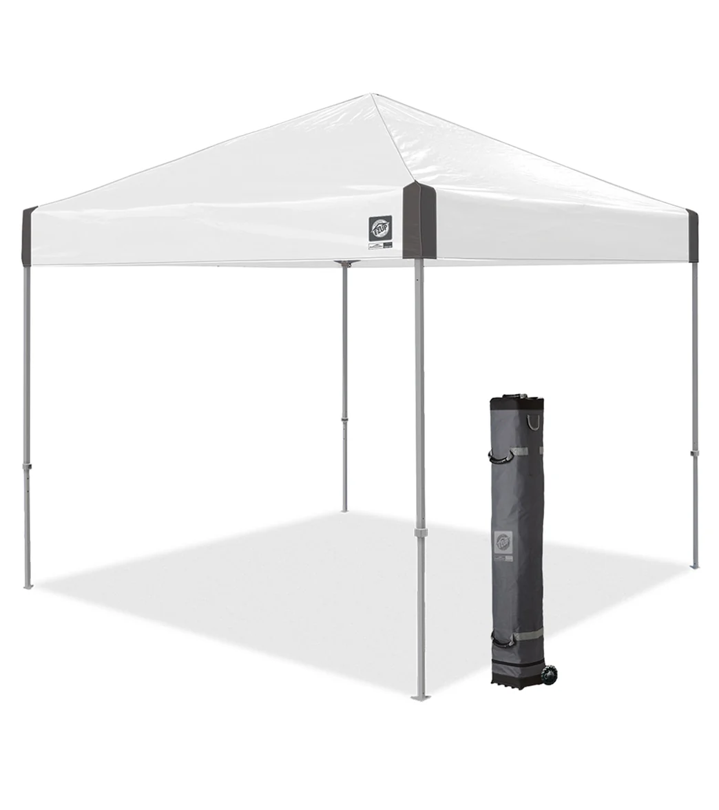 E-Z UP Ambassador 10'x10' Shelter Tent w/Spikes & Roller Bag - Image 4