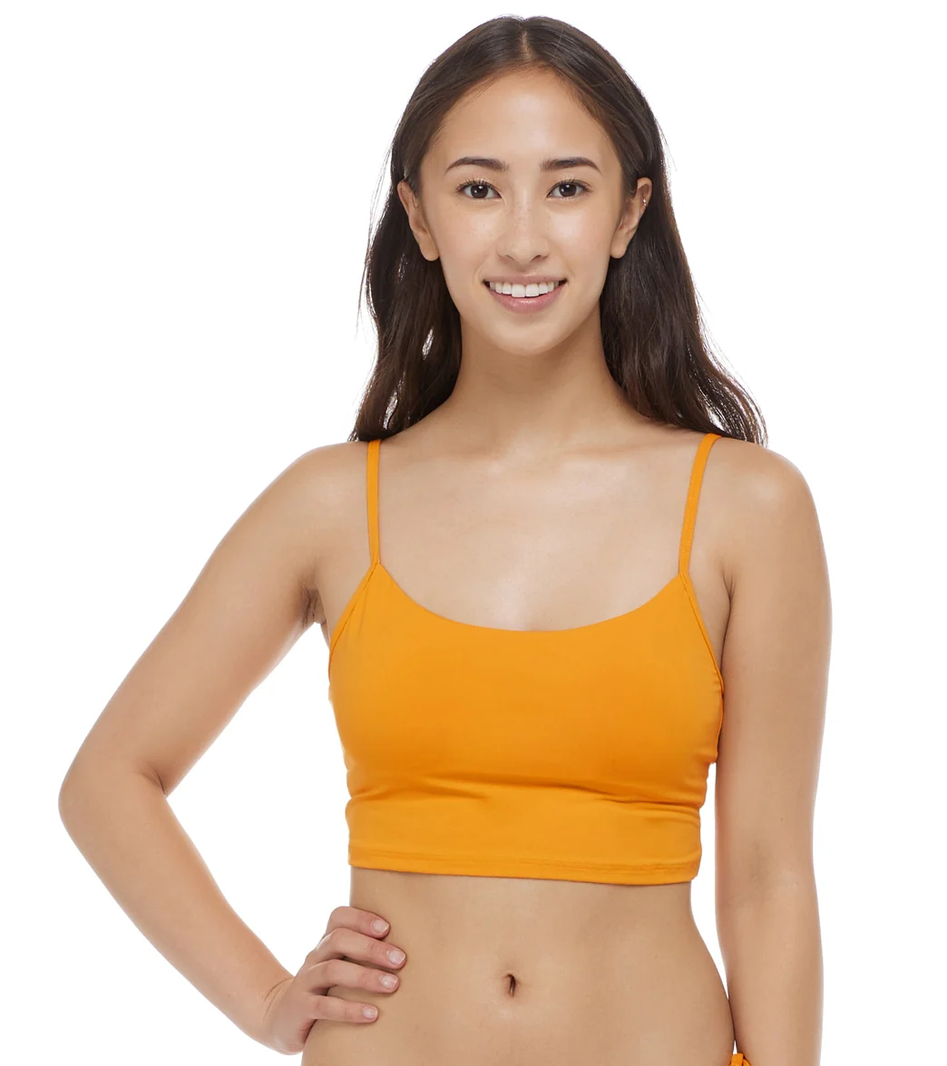 Eidon Solid Selena Crop Bikini Top