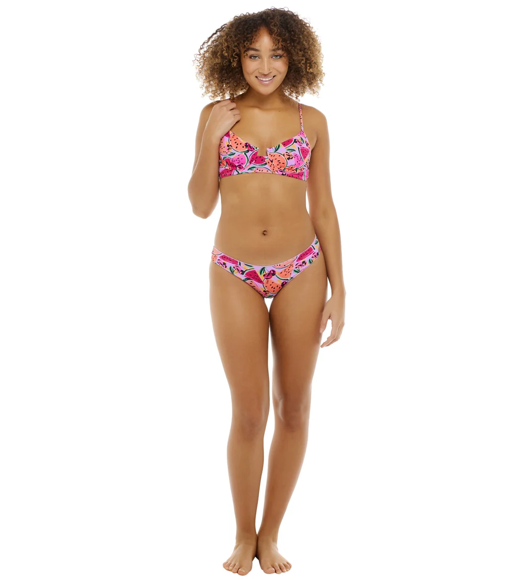 Eidon Women's Melon Pop Luna Hipster Bikini Bottom - Image 4