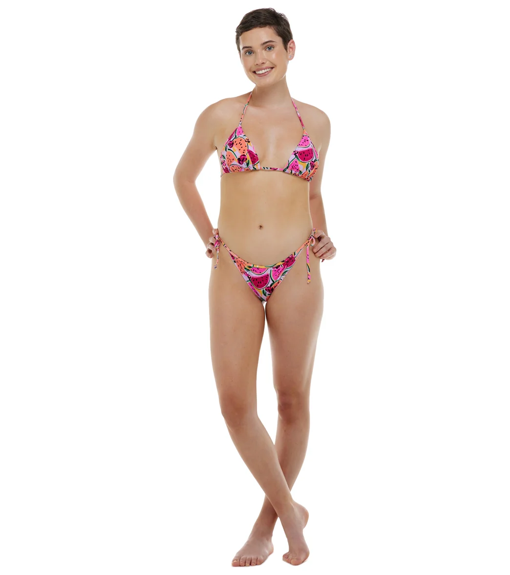 Eidon Women's Melon Pop Tiki Tie Side Bikini Bottom - Image 4
