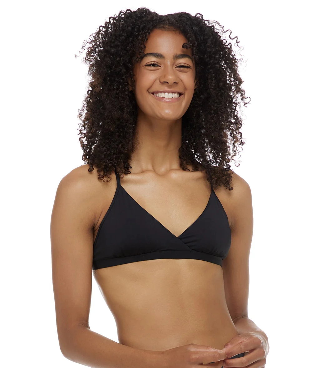 Eidon Women's Solid Madison Fixed Triangle Bikini Top - Image 15