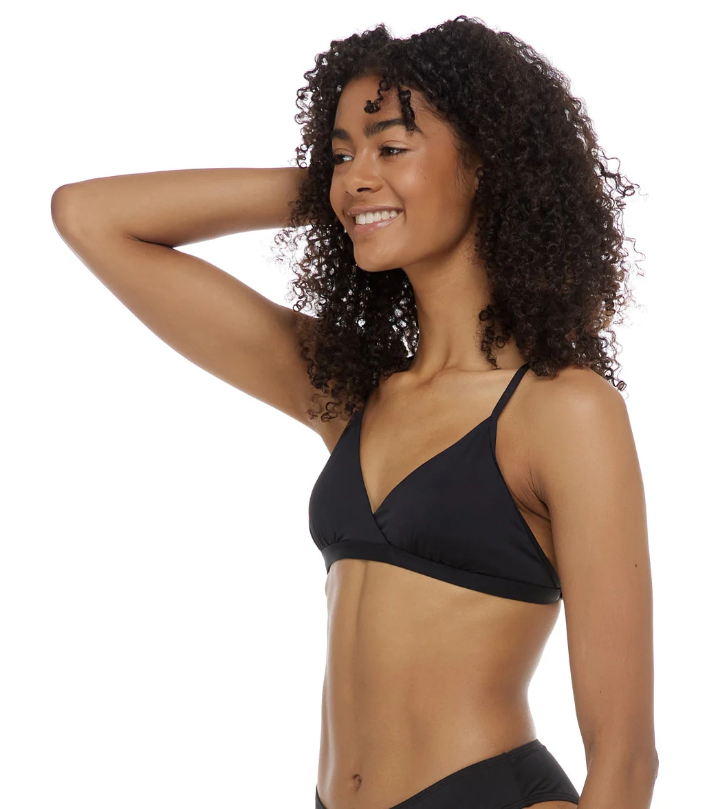 Eidon Women's Solid Madison Fixed Triangle Bikini Top - Image 9