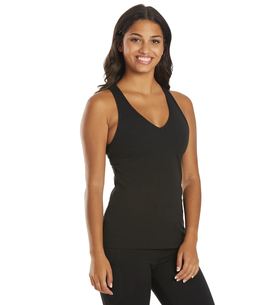 Everyday Yoga Instinct Solid Twisted Back Support Tank - Image 13
