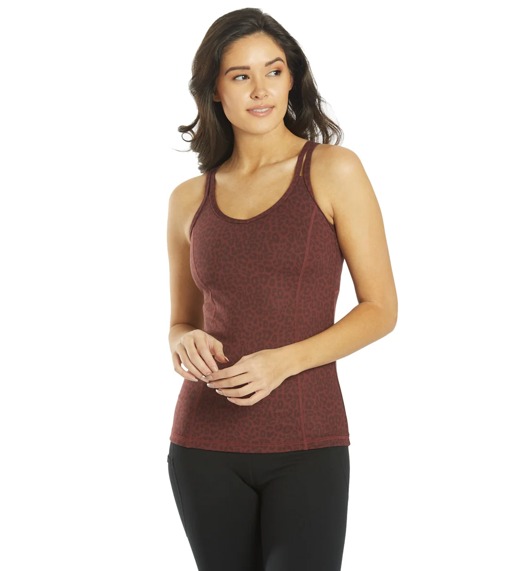 Everyday Yoga Radiant Cheetah Strappy Back Support Tank - Image 3