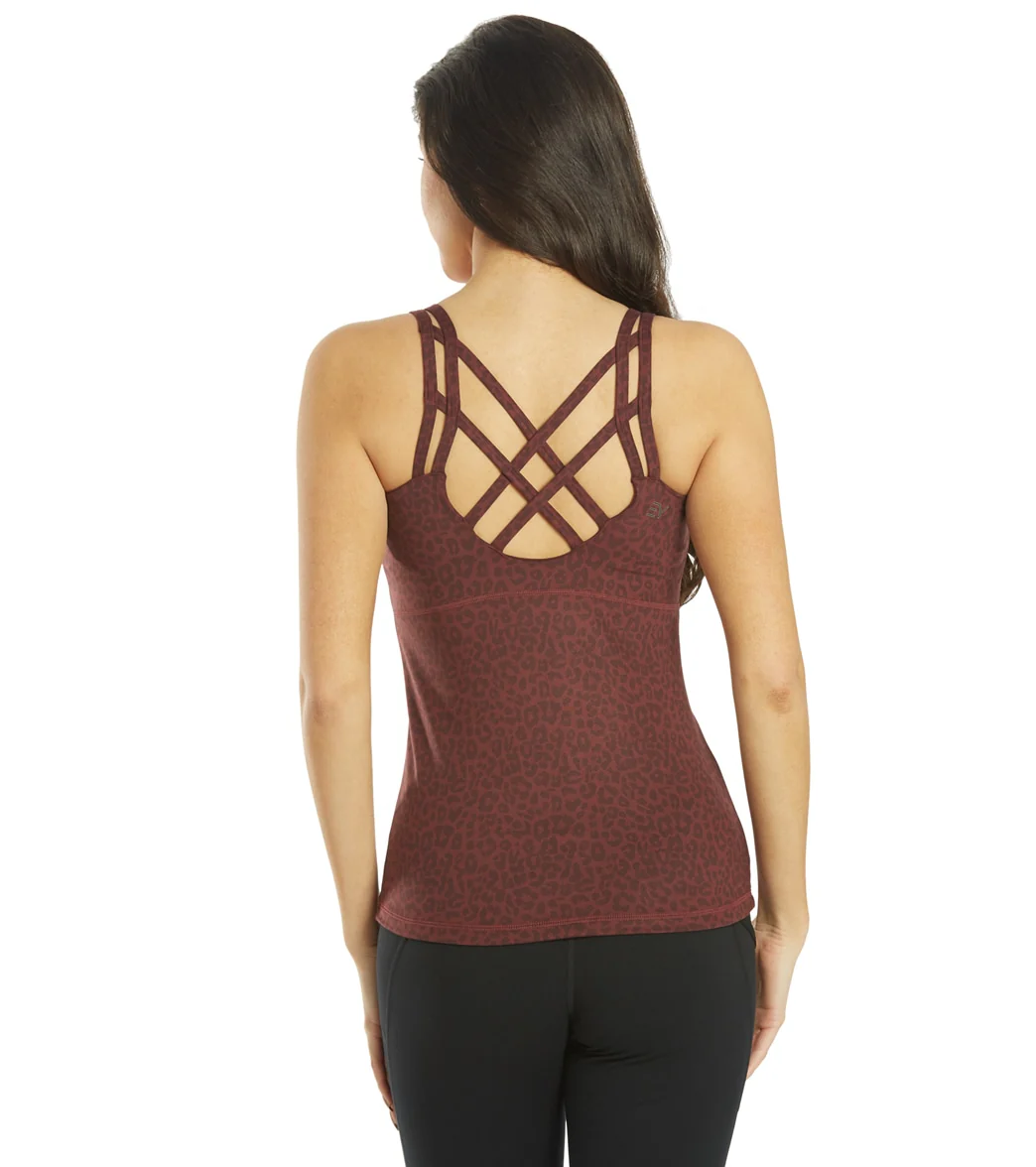 Everyday Yoga Radiant Cheetah Strappy Back Support Tank - Image 5