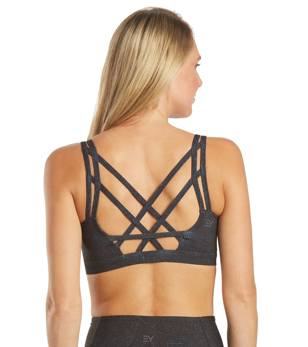Everyday Yoga Radiant Tribe Strappy Back Sports Bra - Image 10