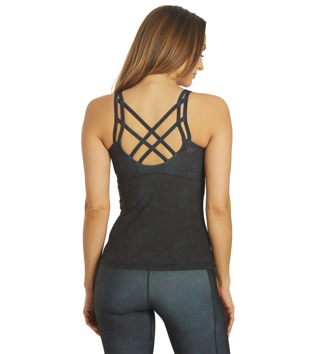 Everyday Yoga Radiant Tribe Strappy Back Support Tank - Image 13