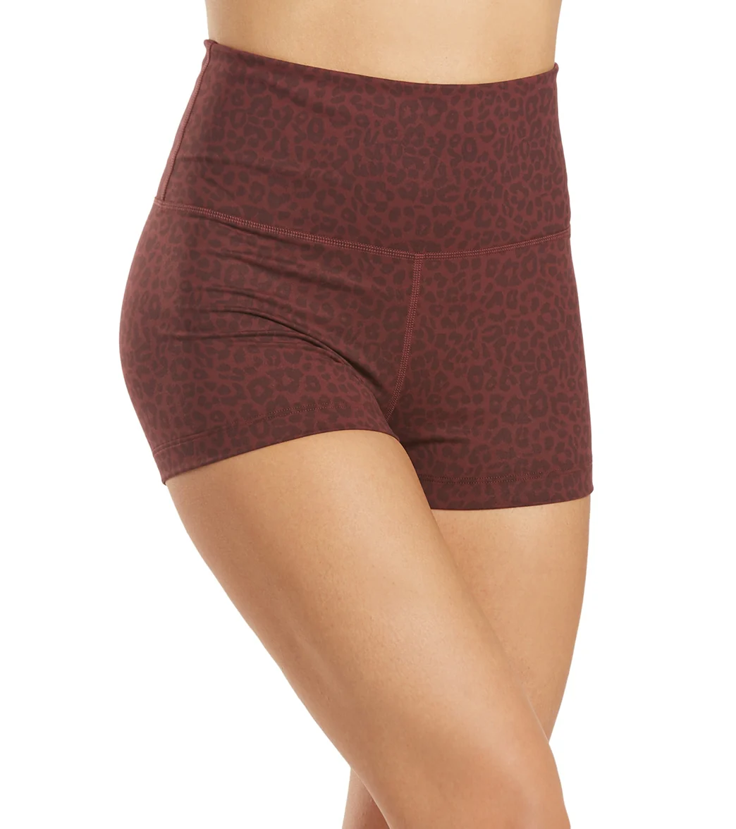 Everyday Yoga Uphold Cheetah High Waisted Hot Yoga shorts 1" - Image 2