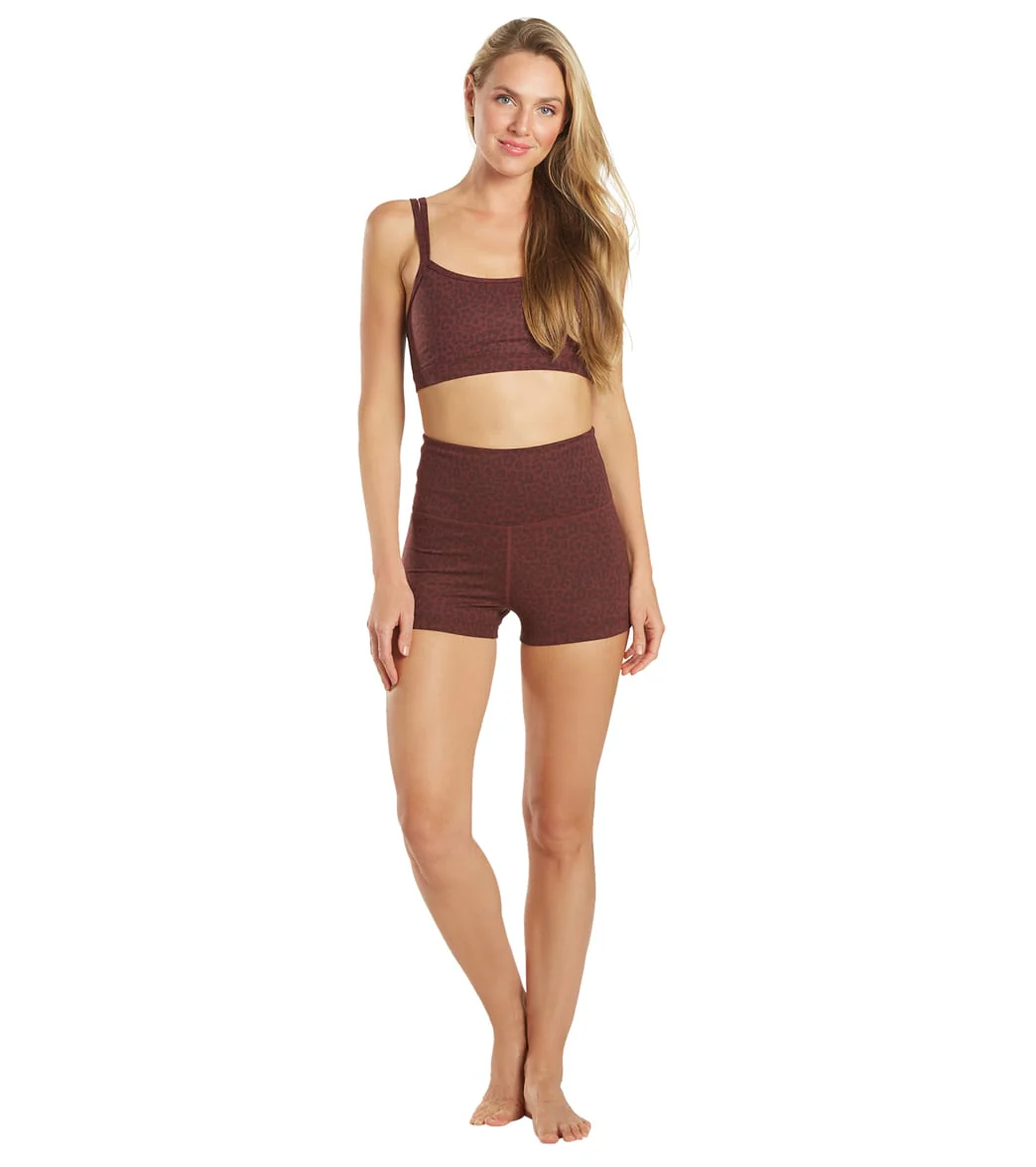 Everyday Yoga Uphold Cheetah High Waisted Hot Yoga shorts 1" - Image 4