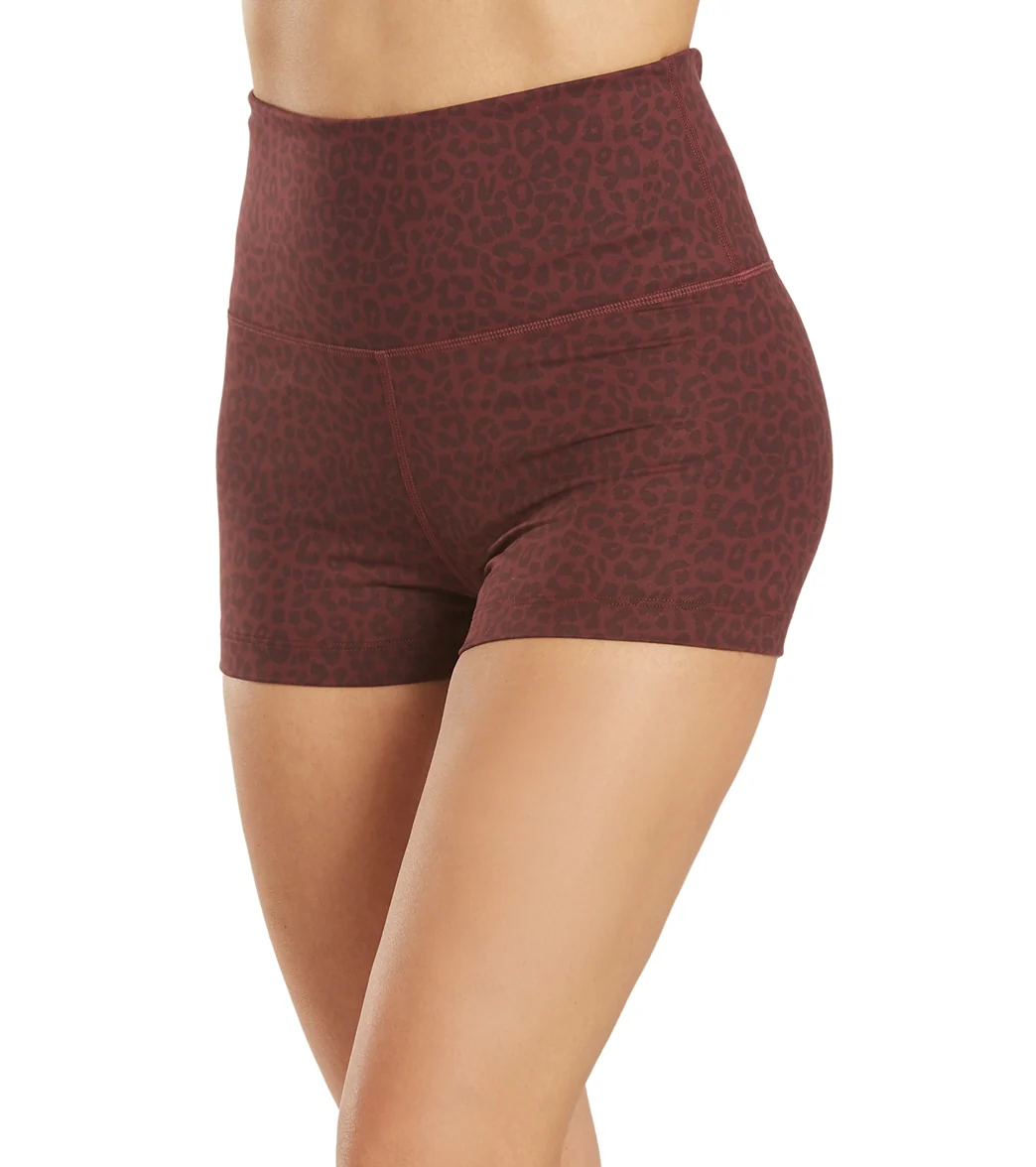 Everyday Yoga Uphold Cheetah High Waisted Hot Yoga shorts 1" - Image 5