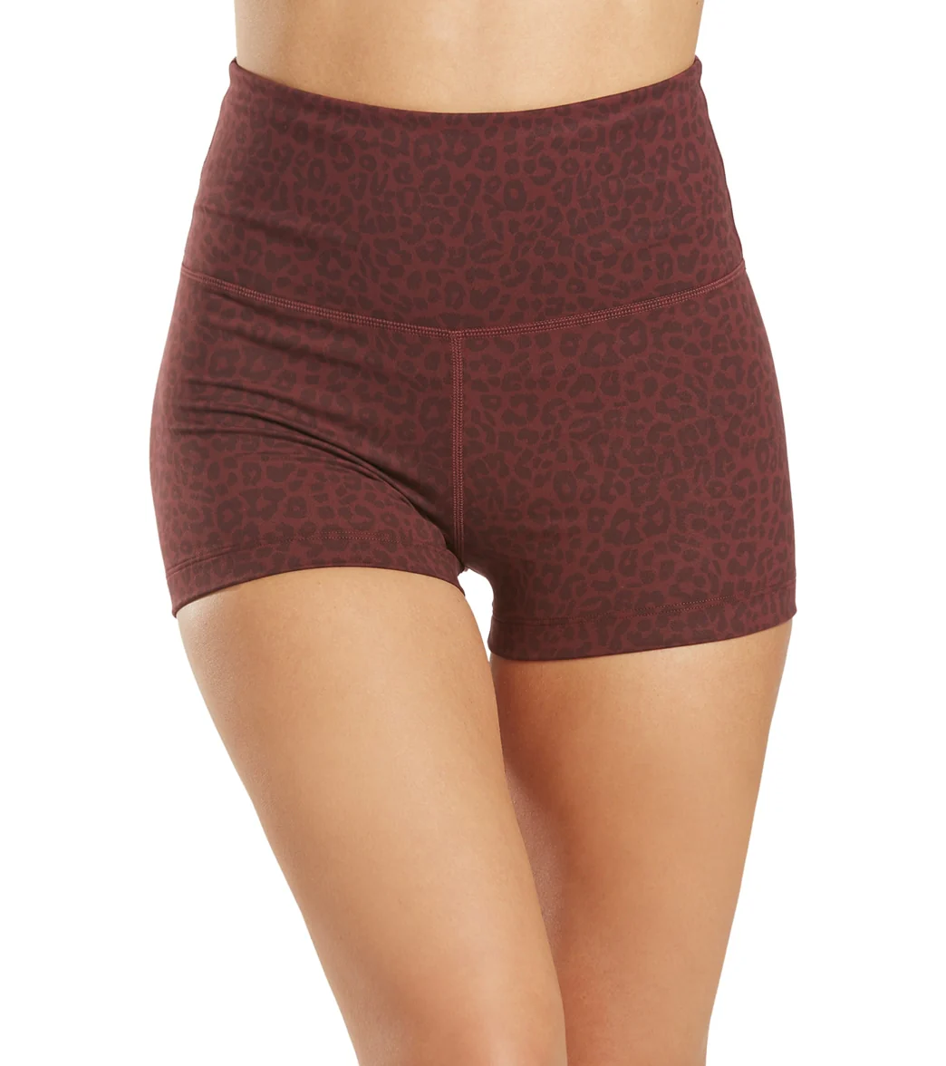 Everyday Yoga Uphold Cheetah High Waisted Hot Yoga shorts 1" - Image 9