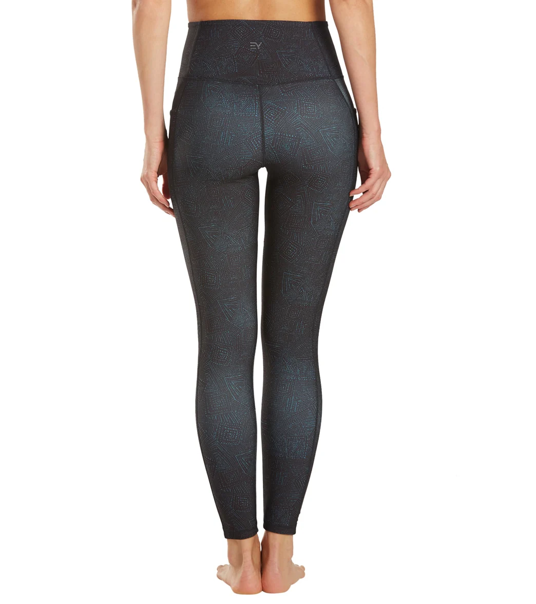 Everyday Yoga Uphold Tribe High Waisted 7/8 Leggings With Pockets 25" - Image 3