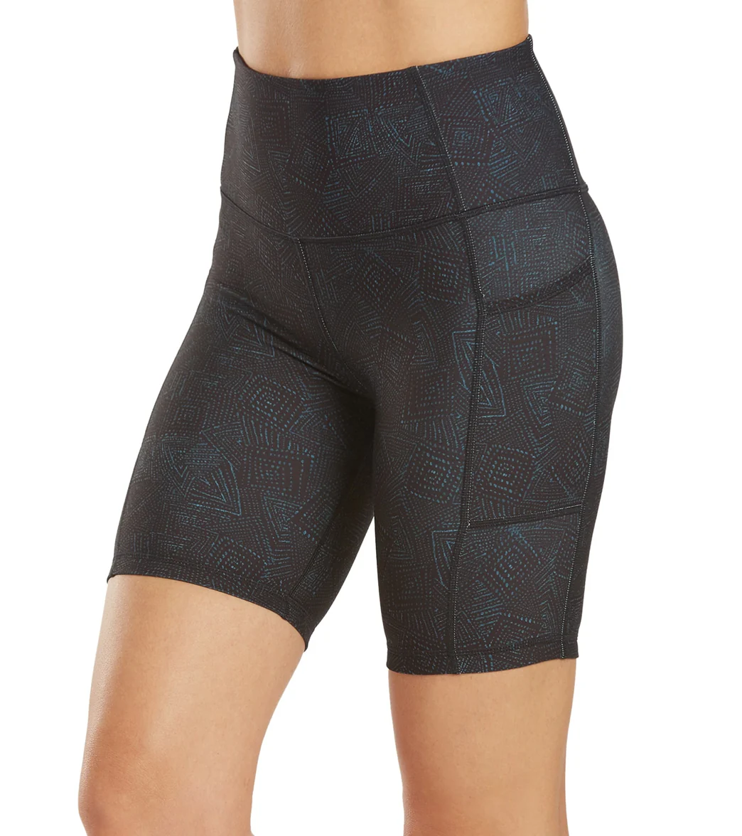 Everyday Yoga Uphold Tribe High Waisted Biker Shorts with Pockets 7" - Image 5