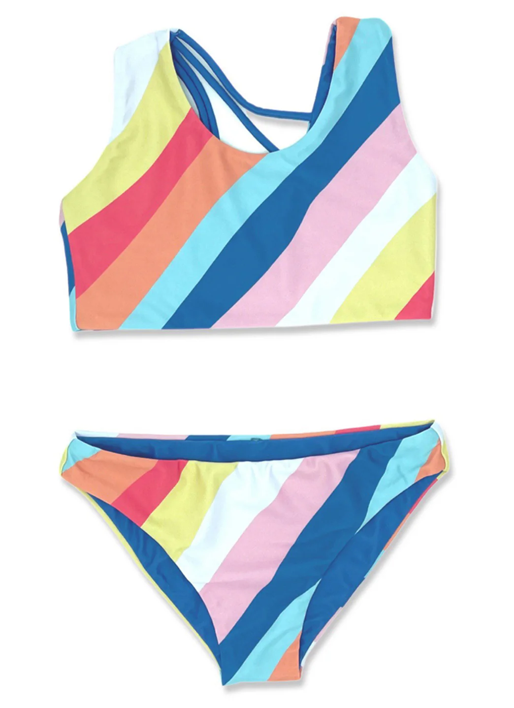 Feather 4 Arrow Girls' Summer Sun Reversible Two Piece Bikini Set (Toddler, Little Kid, Big Kid) - Image 3