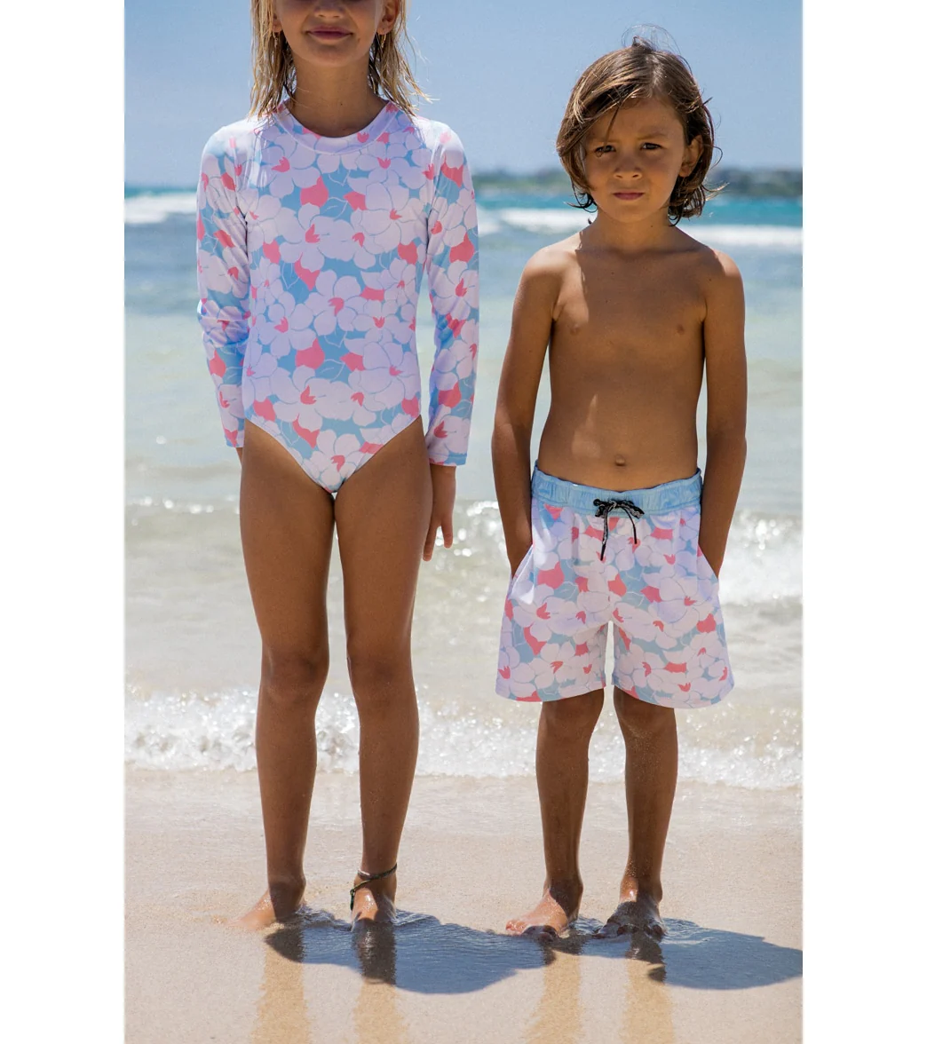 Feather 4 Arrow Girls' Wave Chaser Long Sleeve One Piece Swimsuit (Toddler, Little Kid, Big Kid) - Image 4