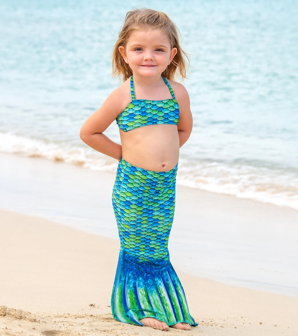 Fin Fun Aussie Green Mermaid Tail Set (Toddler) - Image 2
