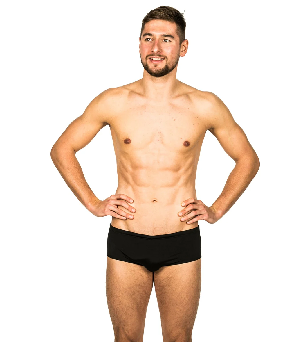 FINIS Men's Solid Aqua Short Square Leg Swimsuit - Image 4