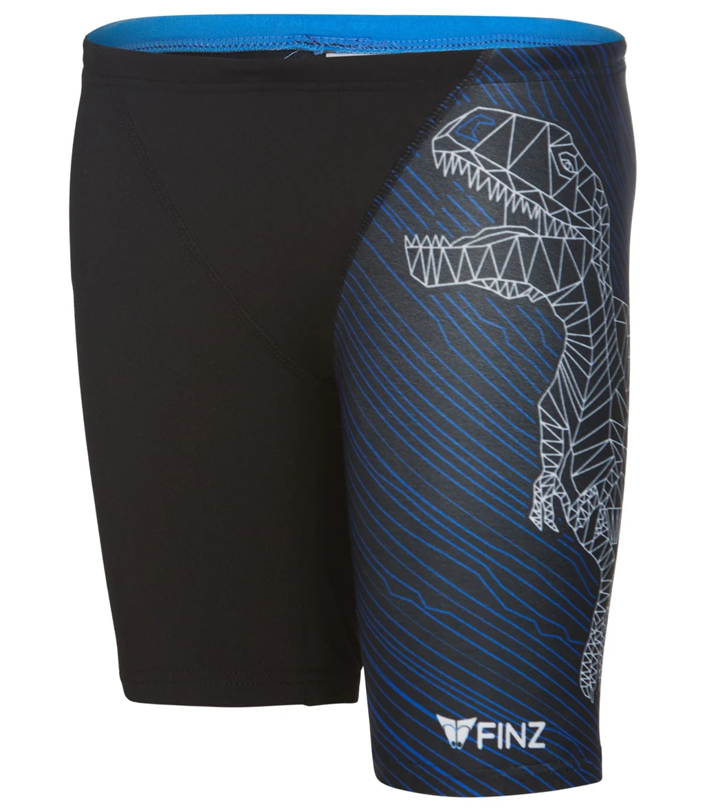 FINZ Boys' Dino Splice Jammer Swimsuit (Little Kid, Big Kid)