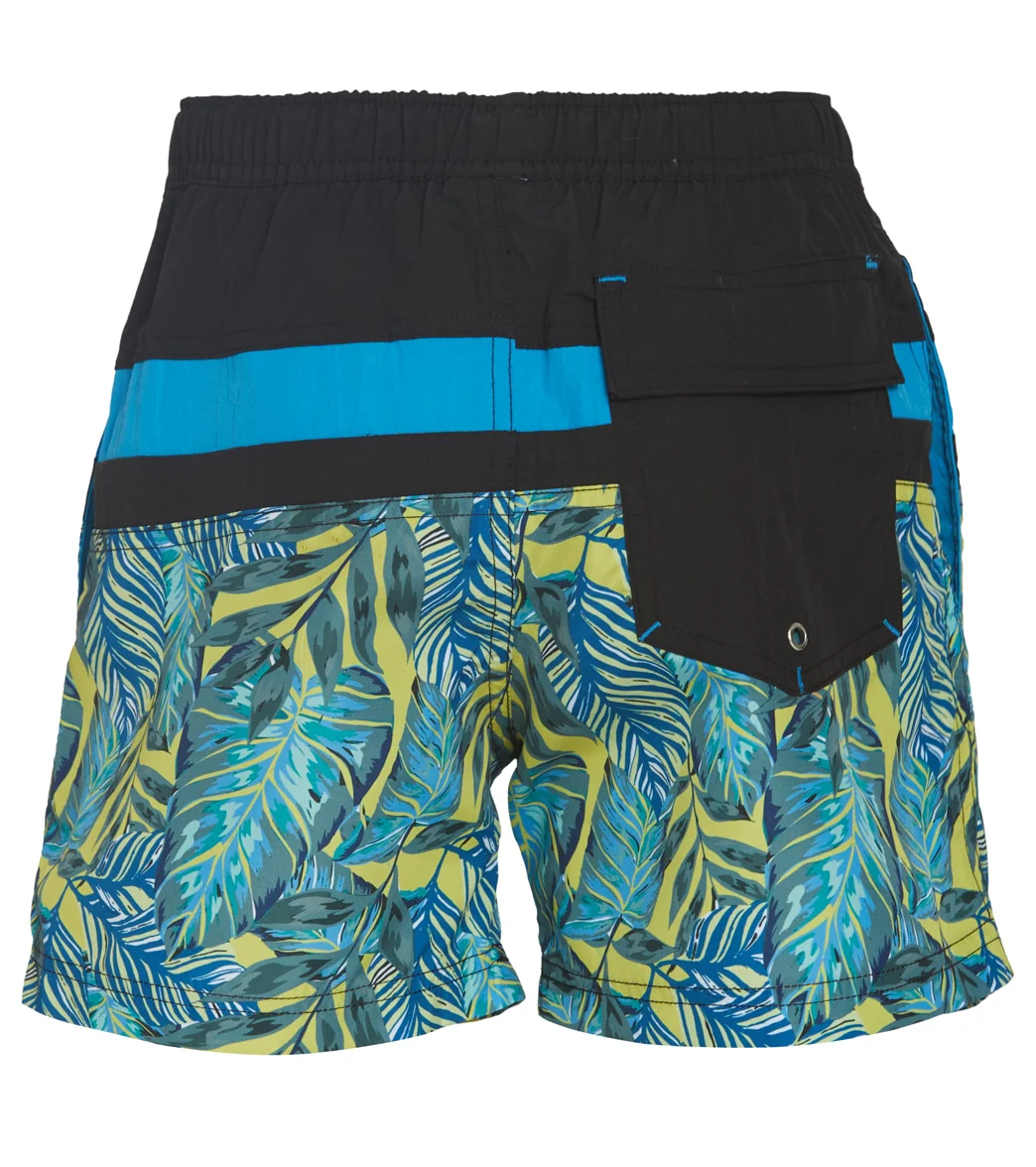FINZ Boys' Tropical Leaf Splice Swim Trunks (Little Kid, Big Kid) - Image 3
