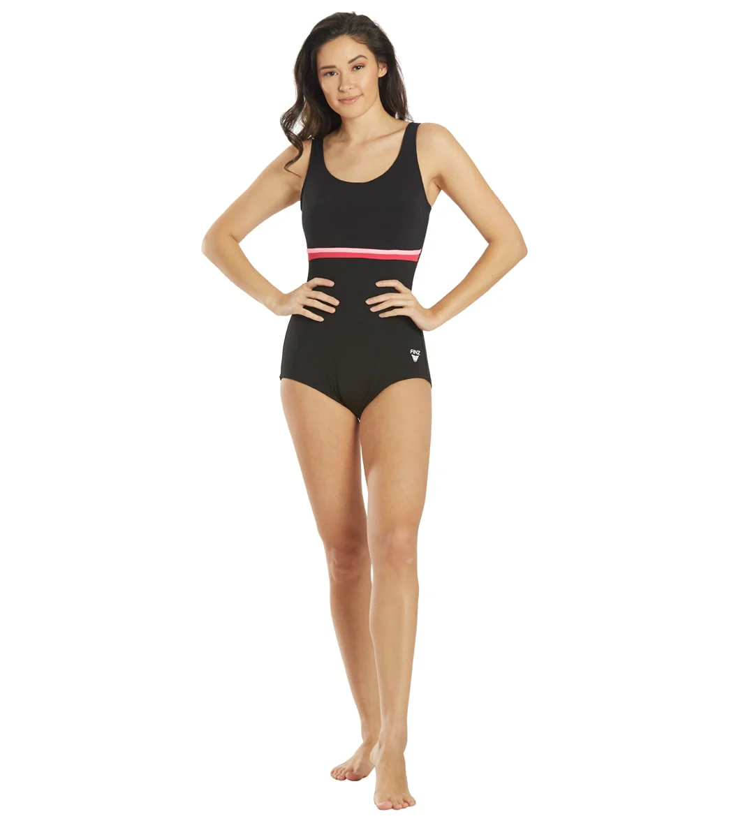 FINZ Women's Conservative Splice One Piece Swimsuit - Image 6