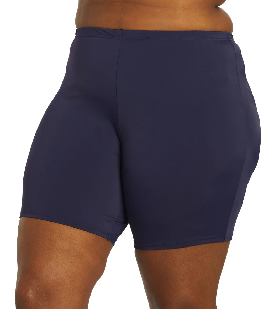 Fit4U Women's Plus Size Solid Bike Short - Image 5
