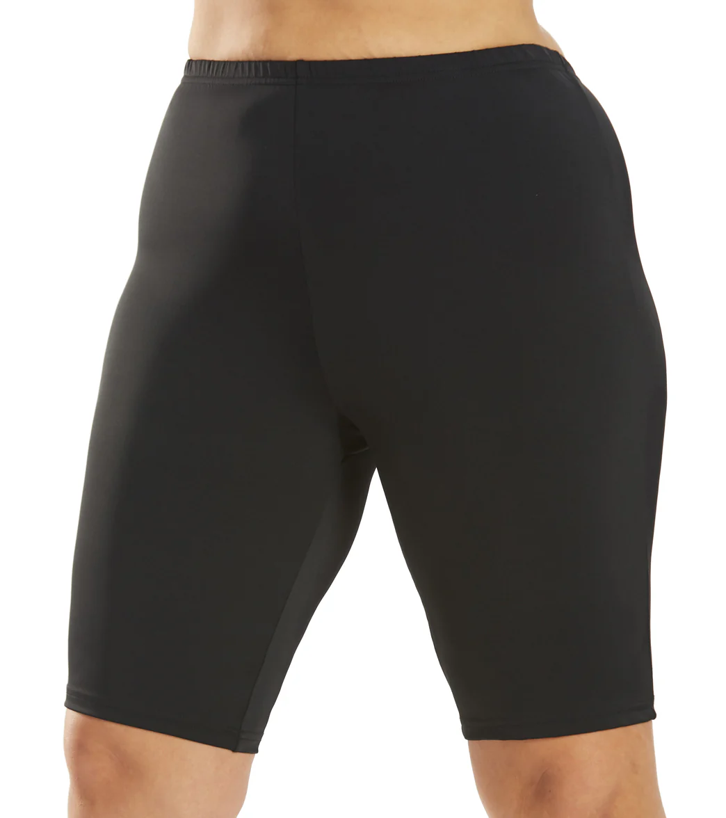 Fit4U Women's Plus Size Solid Long Bike Short - Image 12