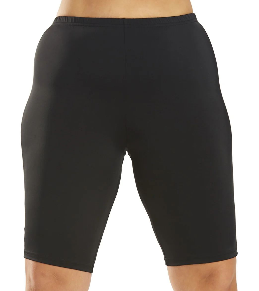 Fit4U Women's Plus Size Solid Long Bike Short - Image 14