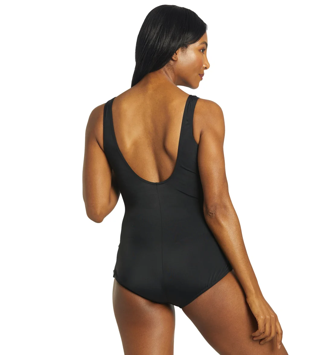 Fit4U Women's Victoria Retro Sheath One Piece Swimsuit - Image 3