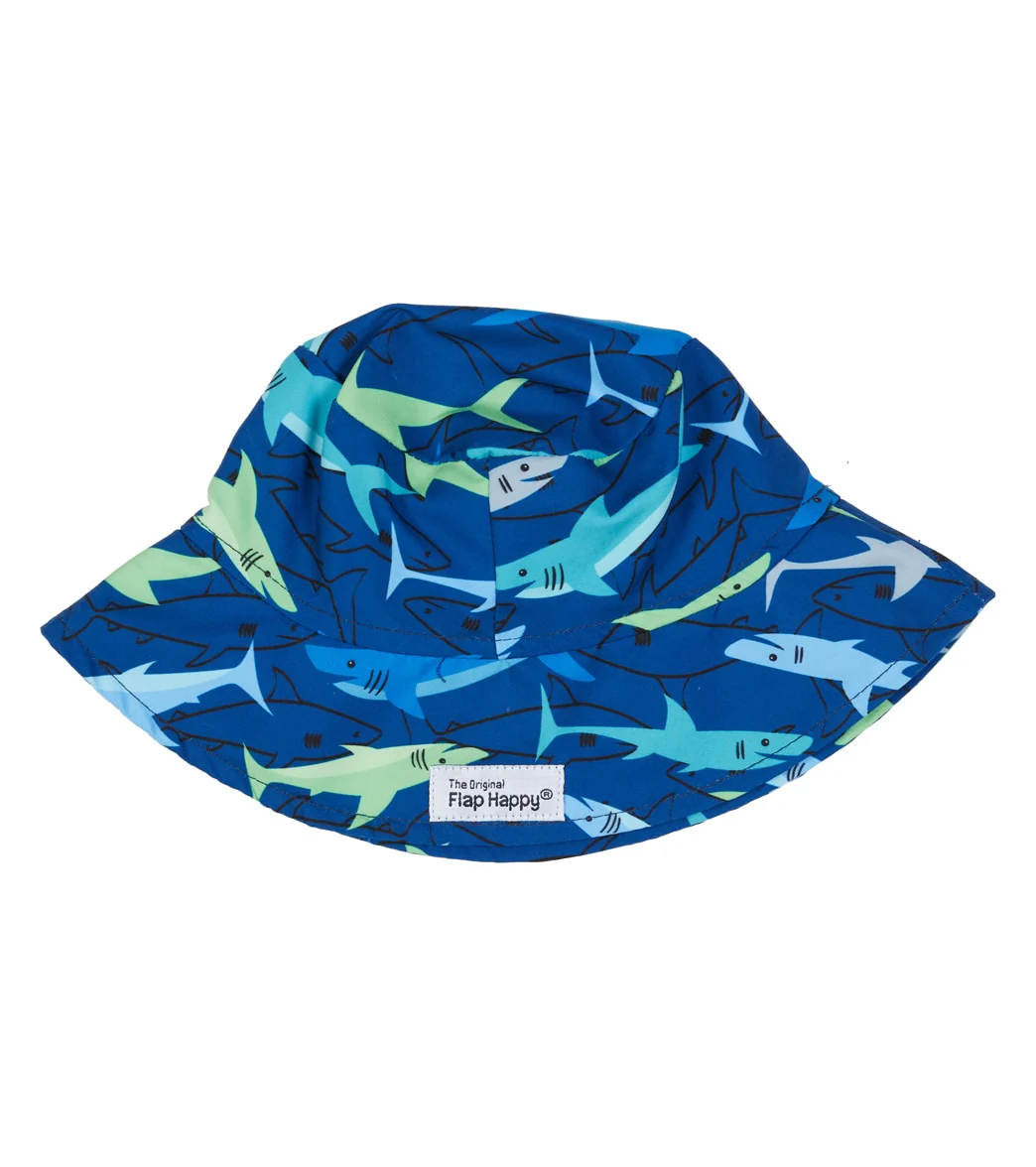 Flap Happy Boys' Sharky UPF 50+ Bucket Hat - Image 4