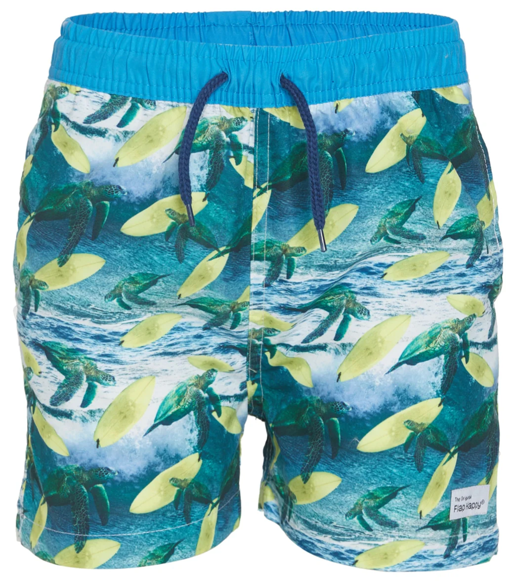 Flap Happy Boys' Surfing Sea Turtles Wesley UPF 50+ Swim Trunks (Baby, Toddler, Little Kid) - Image 5