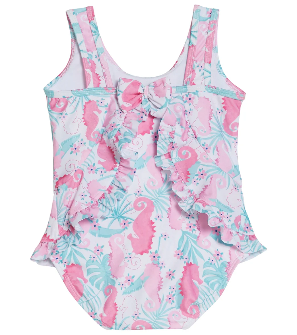 Flap Happy Girls' Botanical Turtles Stella UPF 50+ Ruffle One Piece Swimsuit (Baby) - Image 2
