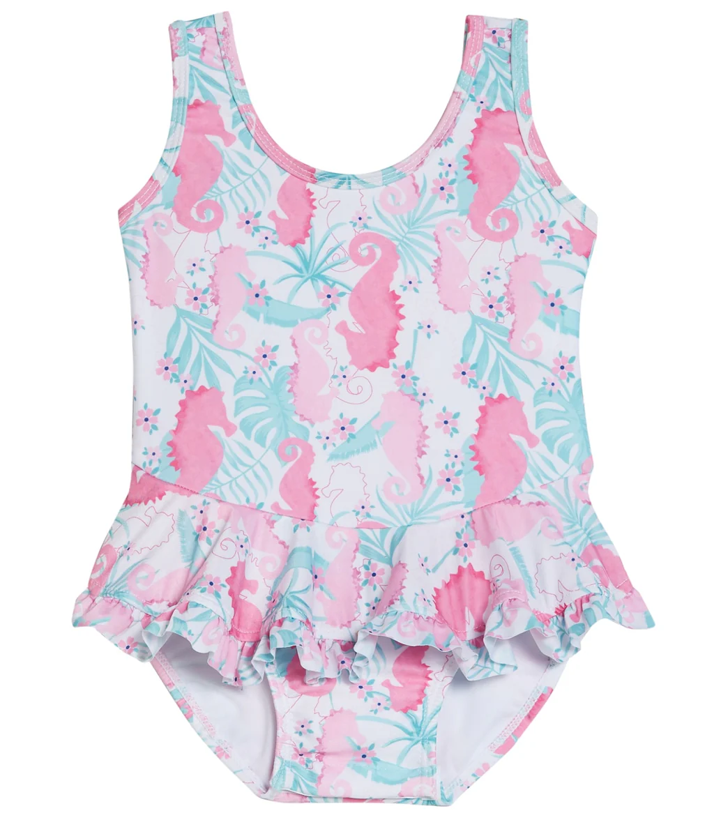 Flap Happy Girls' Botanical Turtles Stella UPF 50+ Ruffle One Piece Swimsuit (Baby) - Image 5