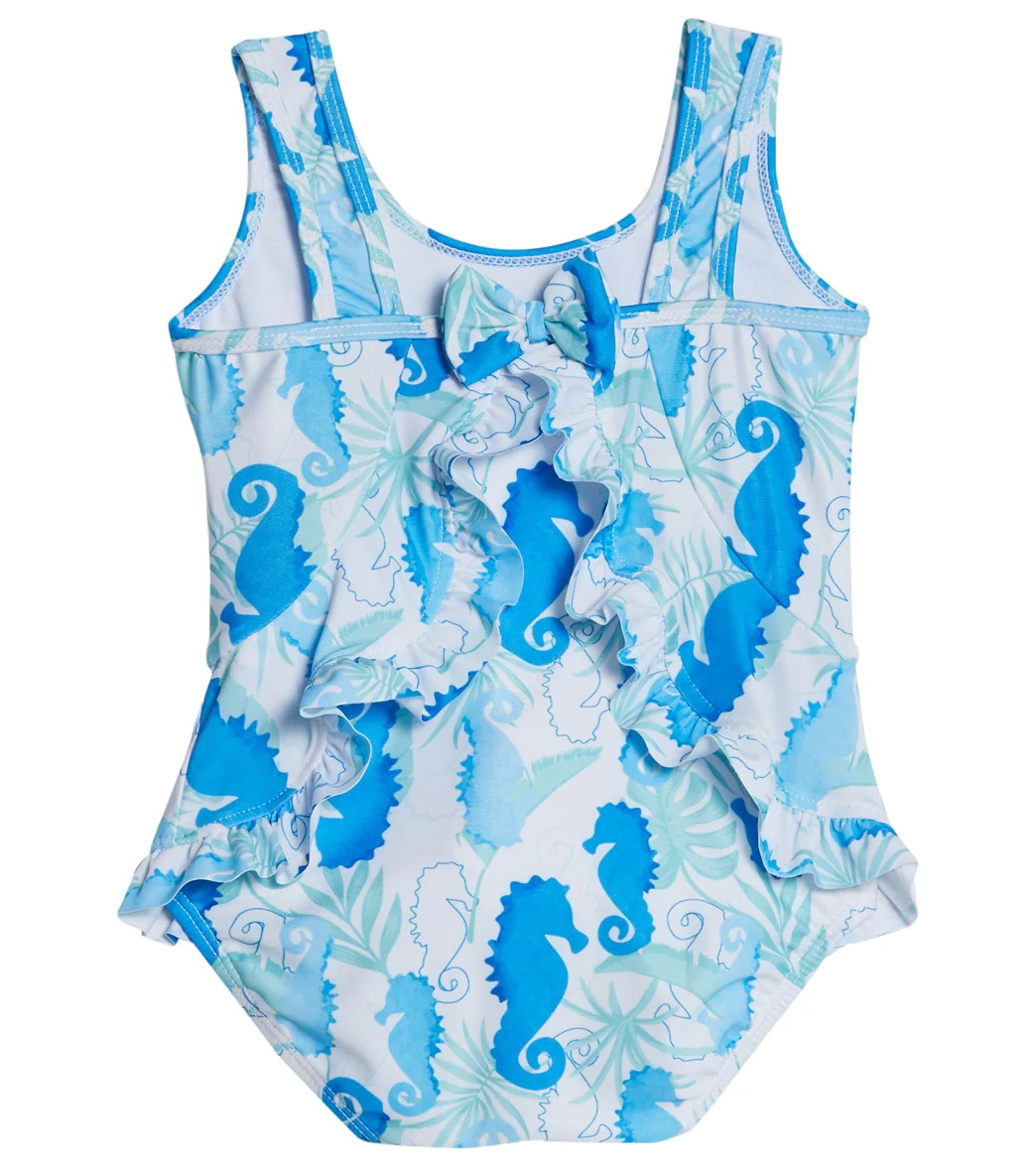 Flap Happy Girls' Botanical Turtles Stella UPF 50+ Ruffle One Piece Swimsuit (Baby) - Image 2