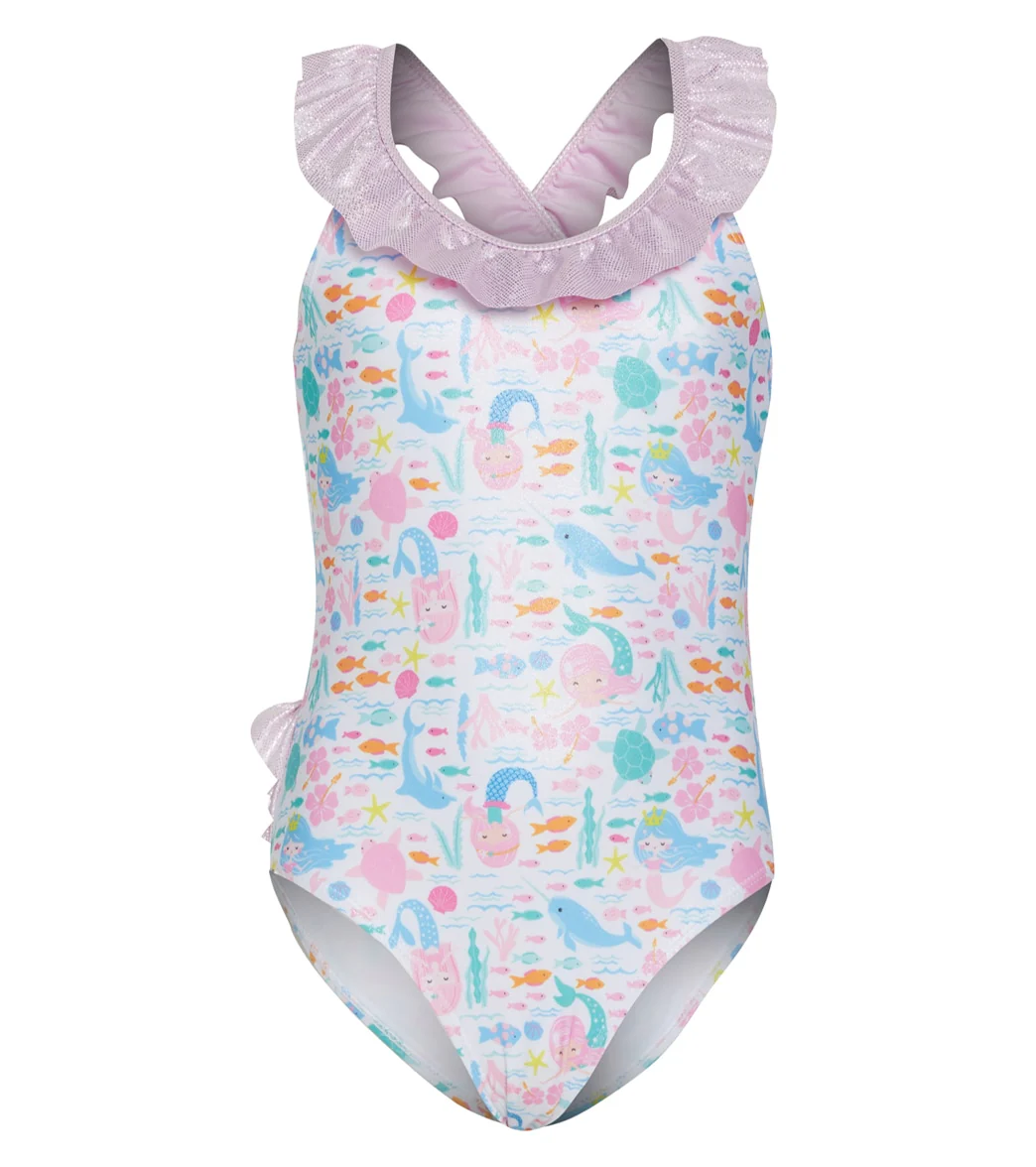 Flap Happy Girls' Fantasea Mermaids Mindy UPF 50+ One Piece Swimsuit (Baby, Toddler, Little Kid) - Image 5
