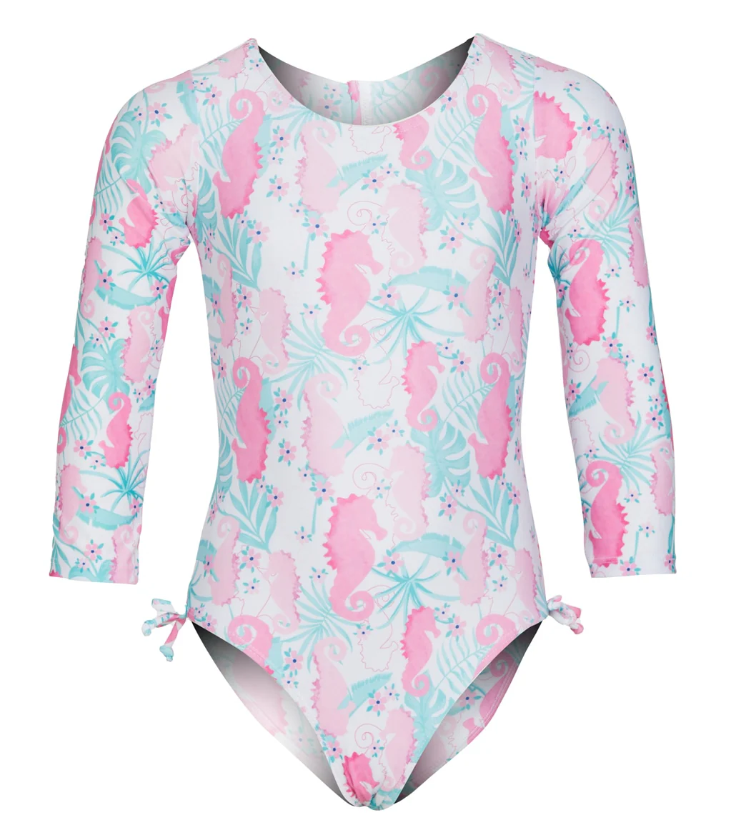 Flap Happy Girls' Magic Seahorse Charlie UPF 50+ Charlie Long Sleeve One Piece Swimsuit (Toddler, Little Kid) - Image 5