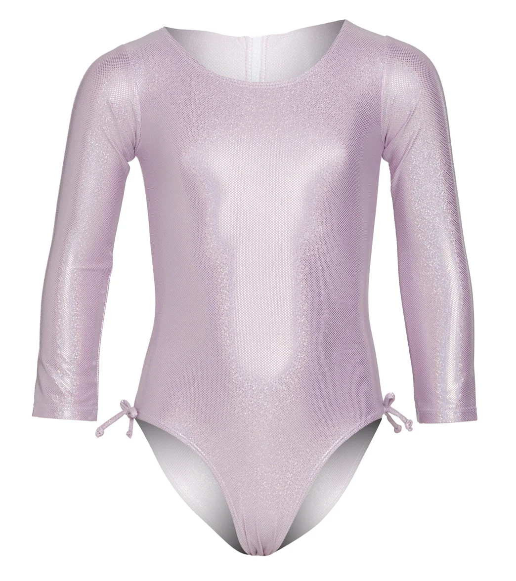 Flap Happy Girls' Sparkling Sunset Pink Charlie UPF 50+ Charlie Long Sleeve One Piece Swimsuit (Toddler, Little Kid) - Image 5