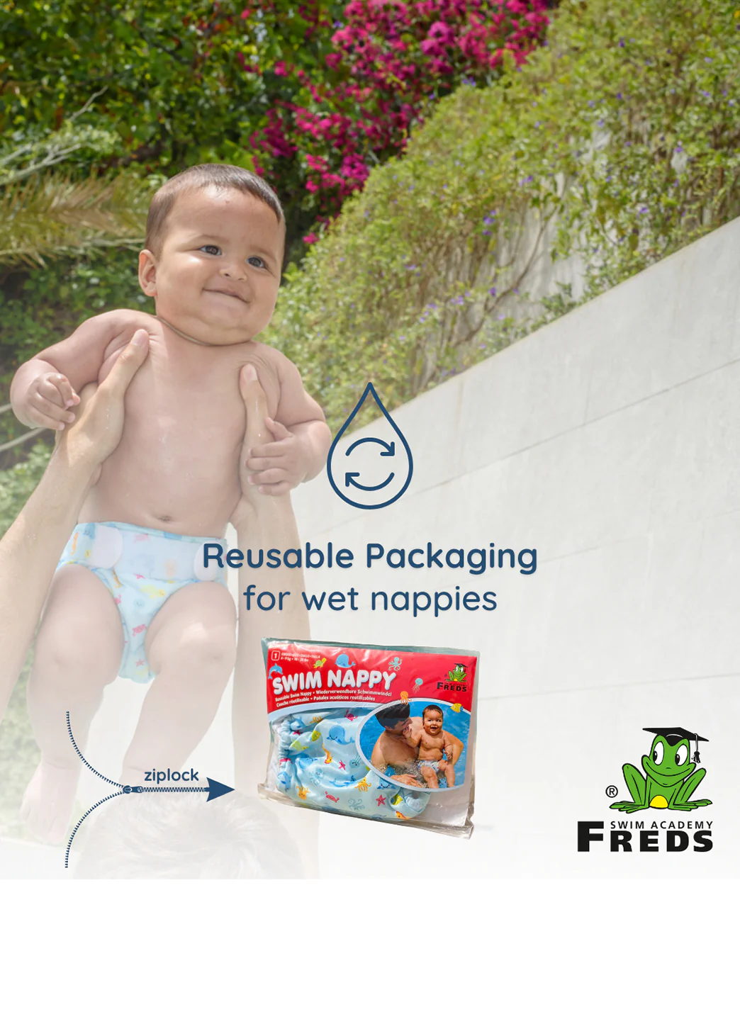 FREDS SWIM ACADEMY Boys' Reusable Swim Diaper - Image 8