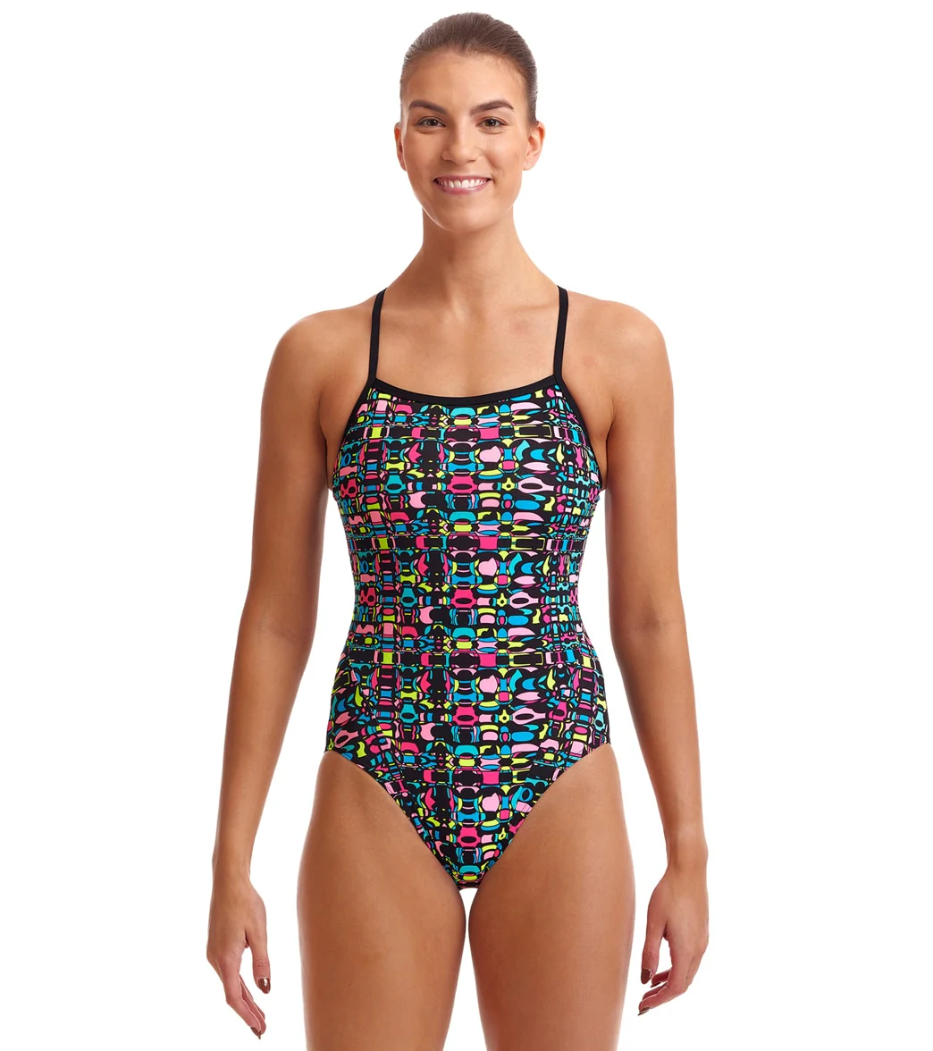 Funkita Women's Alien Code Single Strap One Piece Swimsuit
