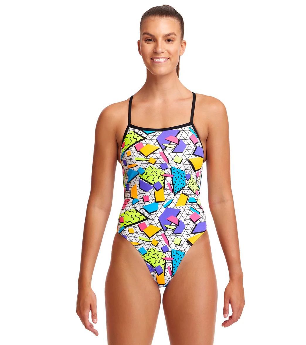 Funkita Women's Jumbled Up Single Strength One Piece Swimsuit