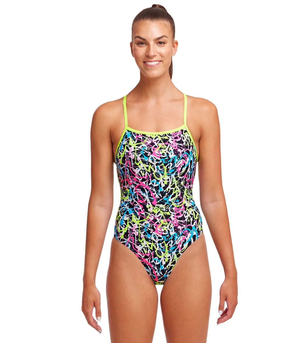Funkita Women's Messed Up Strapped In One Piece Swimsuit - Image 9