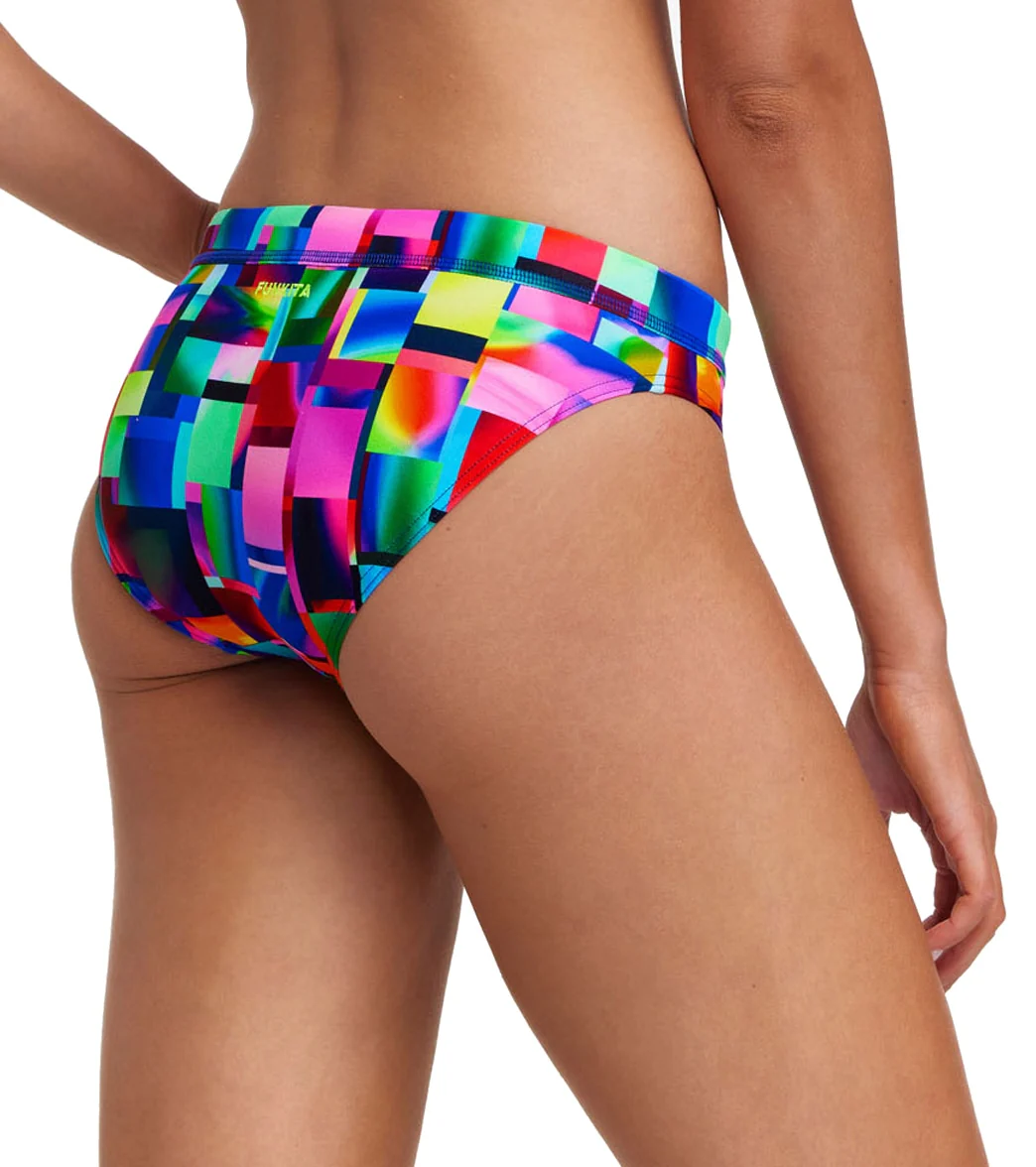 Funkita Women's Patch Panels Sports Brief Swimsuit Bottom - Image 2