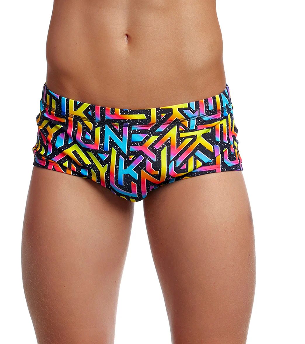 Funky Trunks Men's Brand Galaxy Plain Front Trunk Square Leg Swimsuit - Image 9