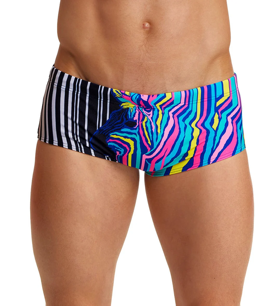 Funky Trunks Men's Zorse Code Sidewinder Trunk Square Leg Swimsuit - Image 9